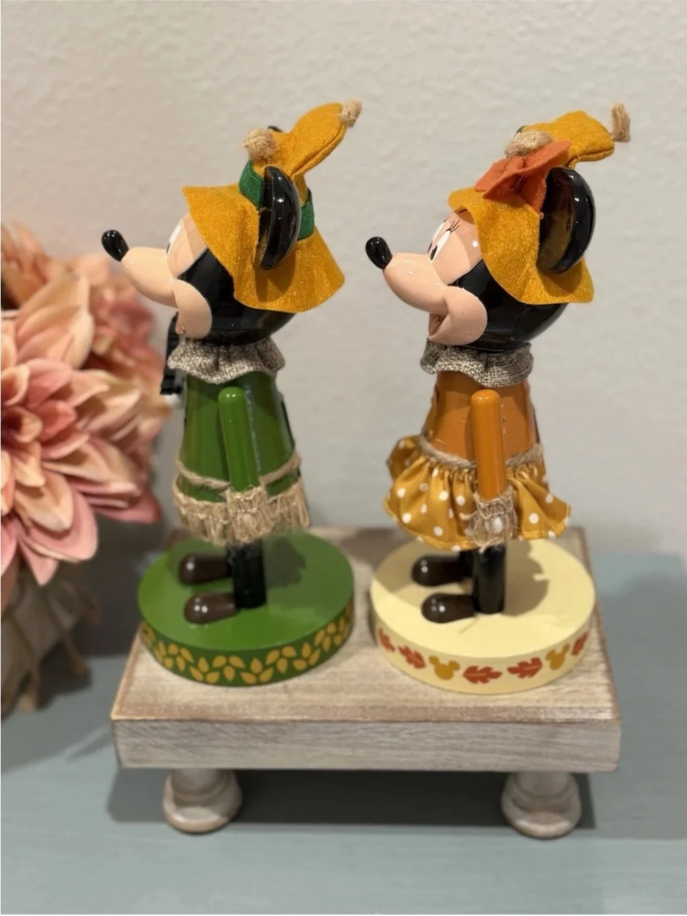 Disney Thanksgiving Fall Mickey and Minnie Scarecrow Nutcracker Bundle (2)